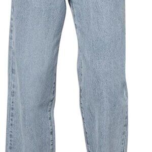 Straight Leg Jeans for Women High Waisted Jeans Frayed Baggy Pants Raw Hem Loose